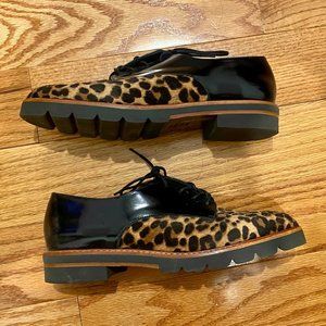 Stuart Weitzman Calf Hair Oxfords